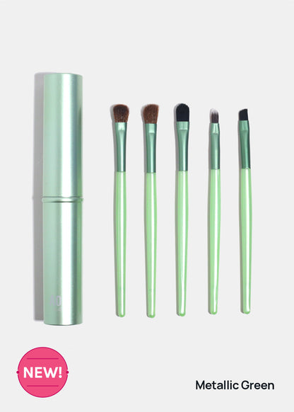 AOA 5 Piece Travel Brush Set + Case