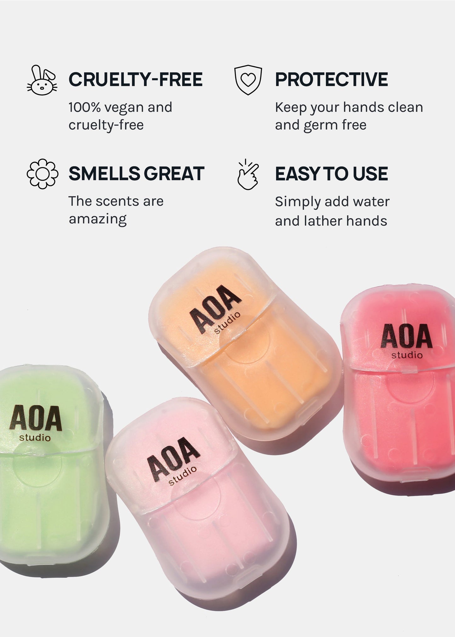AOA Hand Soap Sheets - Green Tea