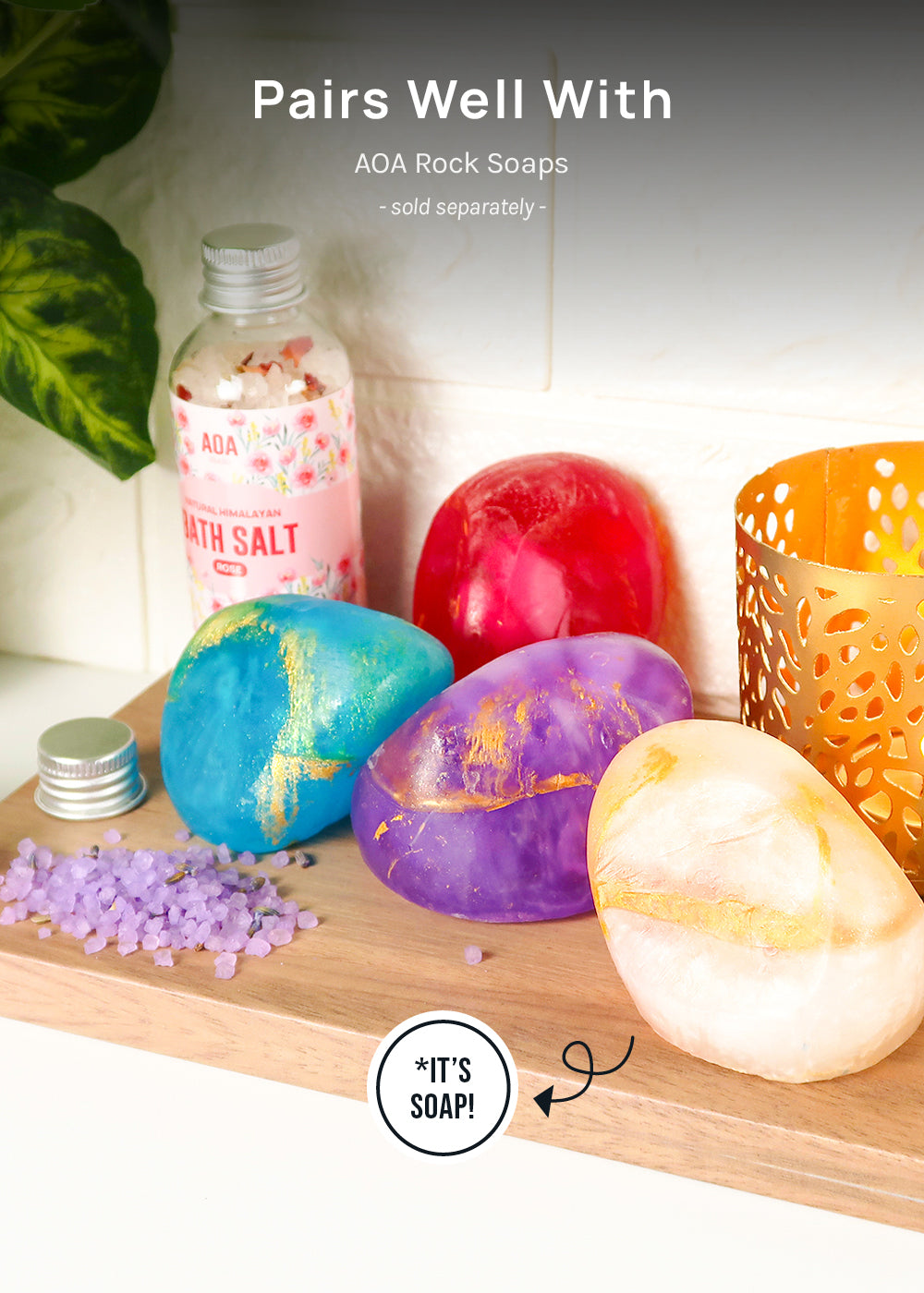 AOA Studio Bath Salt - Rose