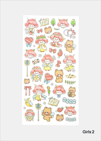 Official Key Items Sticker Sheet - Girls