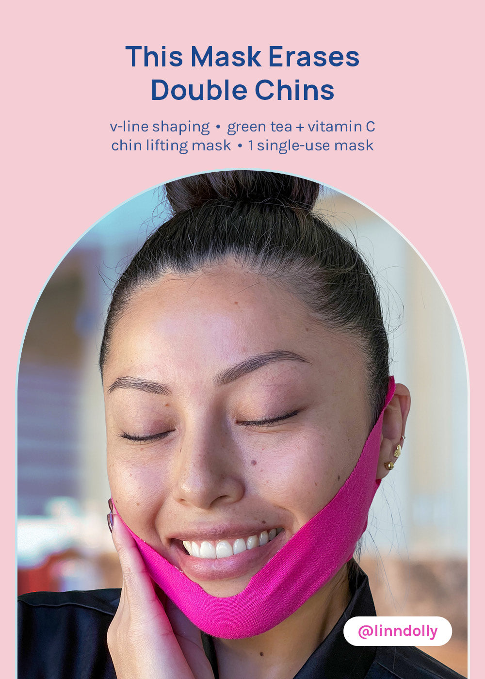 AOA Skin Chin Lifting Mask for V-Line Shaping – Green Tea + Vitamin C