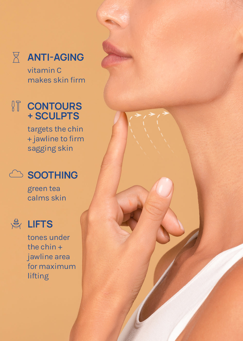 AOA Skin Chin Lifting Mask for V-Line Shaping – Green Tea + Vitamin C